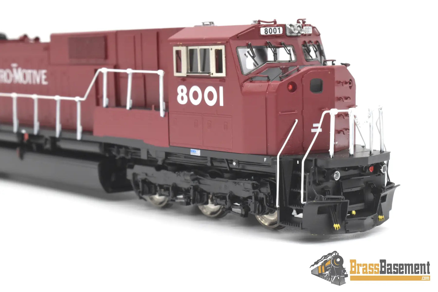 Ho Brass - Omi 6529.1 Emd Sd80Mac #8001 Factory Painted Red Diesel