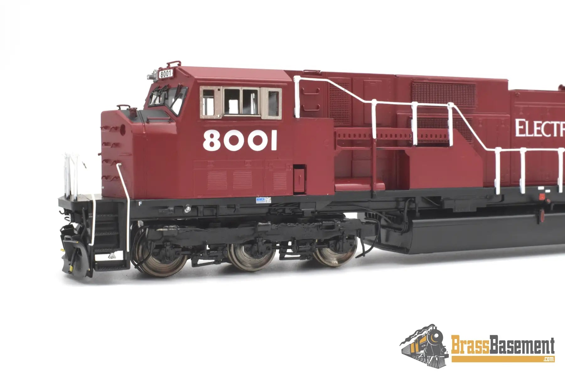 Ho Brass - Omi 6529.1 Emd Sd80Mac #8001 Factory Painted Red Diesel