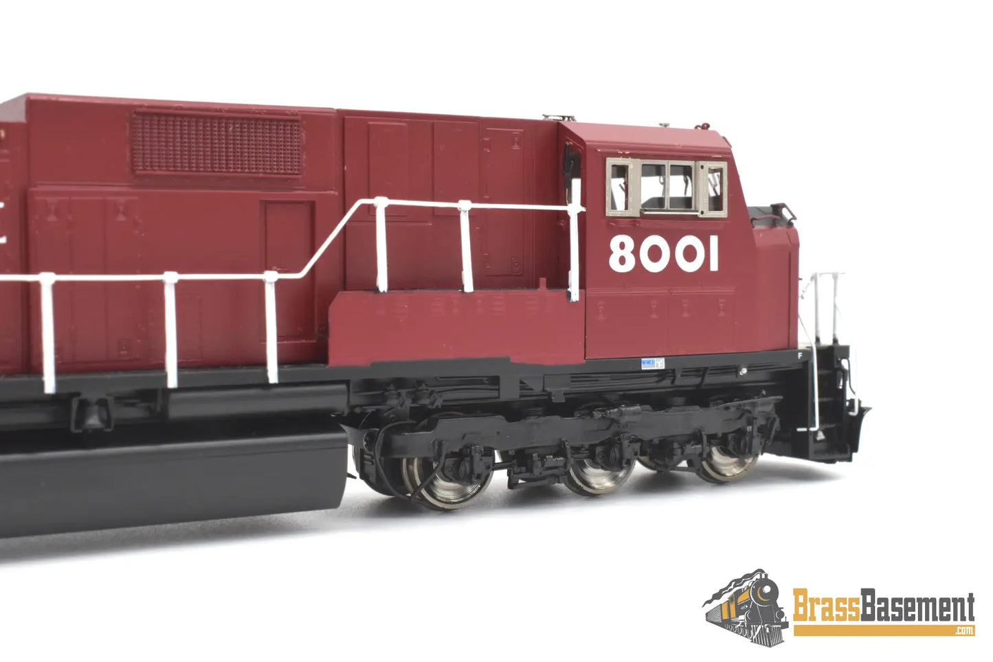 Ho Brass - Omi 6529.1 Emd Sd80Mac #8001 Factory Painted Red Diesel