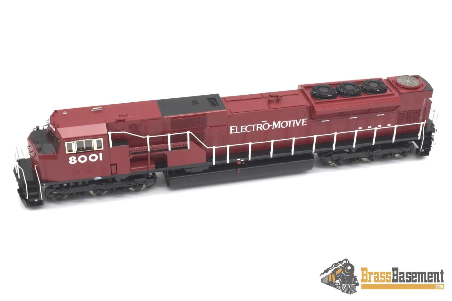 Ho Brass - Omi 6529.1 Emd Sd80Mac #8001 Factory Painted Red Diesel