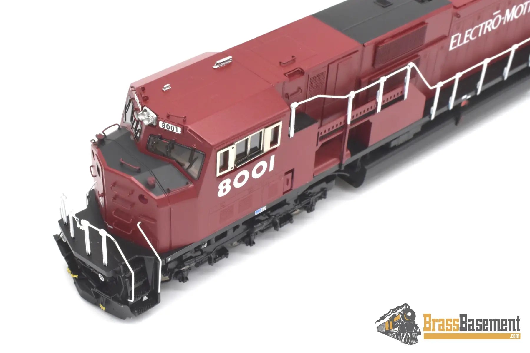 Ho Brass - Omi 6529.1 Emd Sd80Mac #8001 Factory Painted Red Diesel