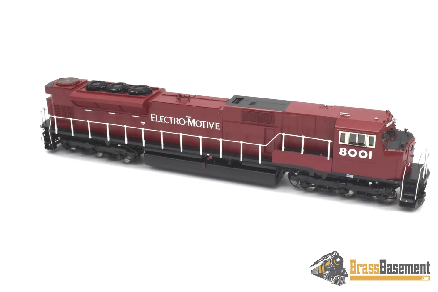 Ho Brass - Omi 6529.1 Emd Sd80Mac #8001 Factory Painted Red Diesel