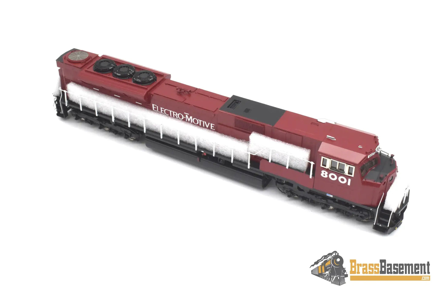 Ho Brass - Omi 6529.1 Emd Sd80Mac #8001 Factory Painted Red Diesel