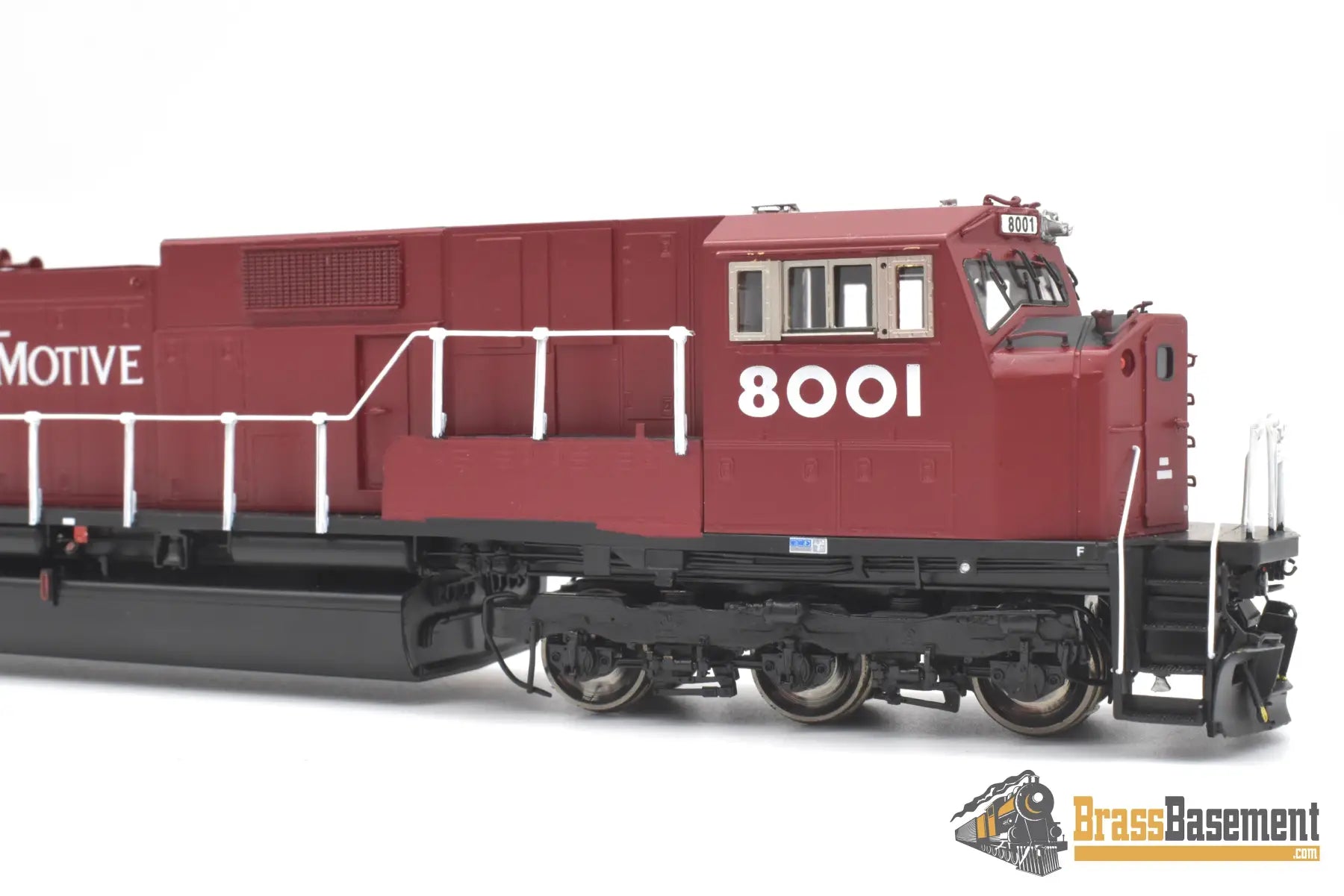 Ho Brass - Omi 6529.1 Emd Sd80Mac #8001 Factory Painted Red Diesel