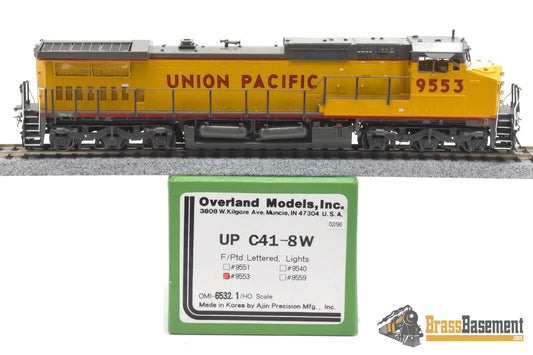 Ho Brass - Omi 6532.1 Union Pacific Up Dash 8-41Cw #9553 Factory Painted Armour Yellow Diesel