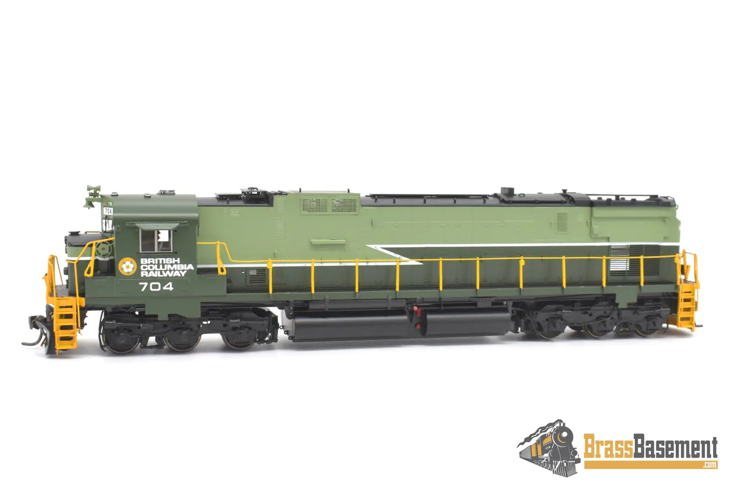 Ho Brass - Omi 6700.2 Bcr British Columbia Railway C6301 #704 F/P Two - Tone Green Diesel