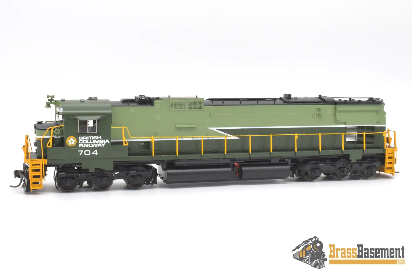 Ho Brass - Omi 6700.2 Bcr British Columbia Railway C6301 #704 F/P Two - Tone Green Diesel