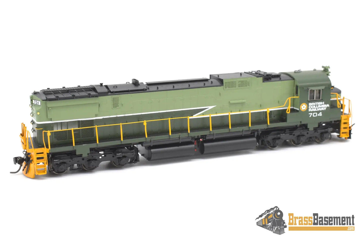 Ho Brass - Omi 6700.2 Bcr British Columbia Railway C6301 #704 F/P Two - Tone Green Diesel
