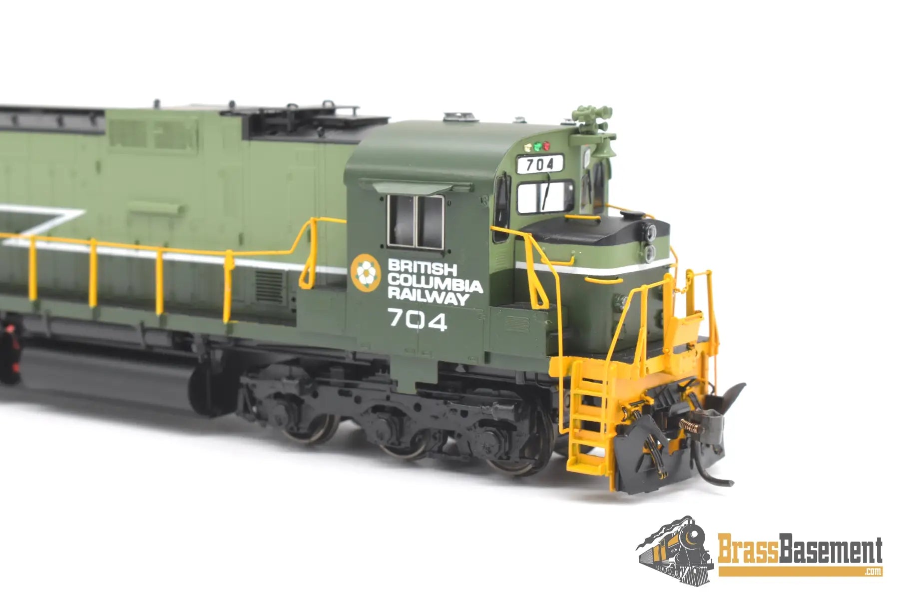 Ho Brass - Omi 6700.2 Bcr British Columbia Railway C6301 #704 F/P Two - Tone Green Diesel