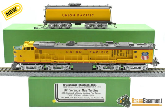 HO Brass - OMI 6711.1 Union Pacific #61 Veranda Turbine w/ Special Aux. Tender - F/P 1997 Ajin Turbine