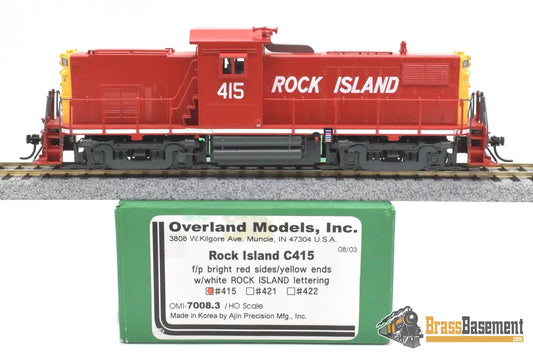 Ho Brass - Omi 70078.3 Crip Rock Island Alco C415 #415 Factory Paint Dcc Sound Diesel