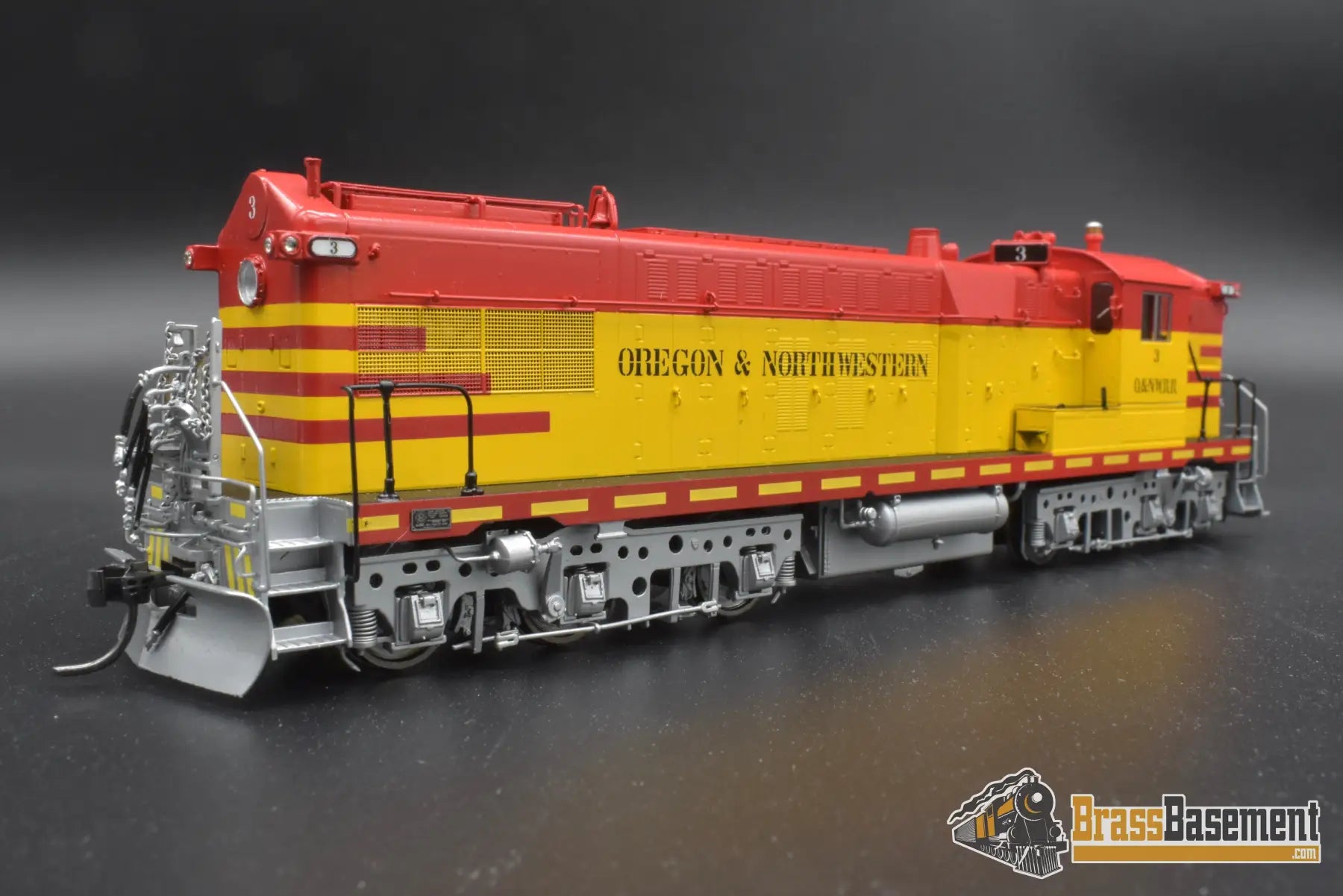 Ho Brass - Omi Aa-1213-1 Oregon & Northwestern As-616 #3 Red-Yellow-Silver Diesel