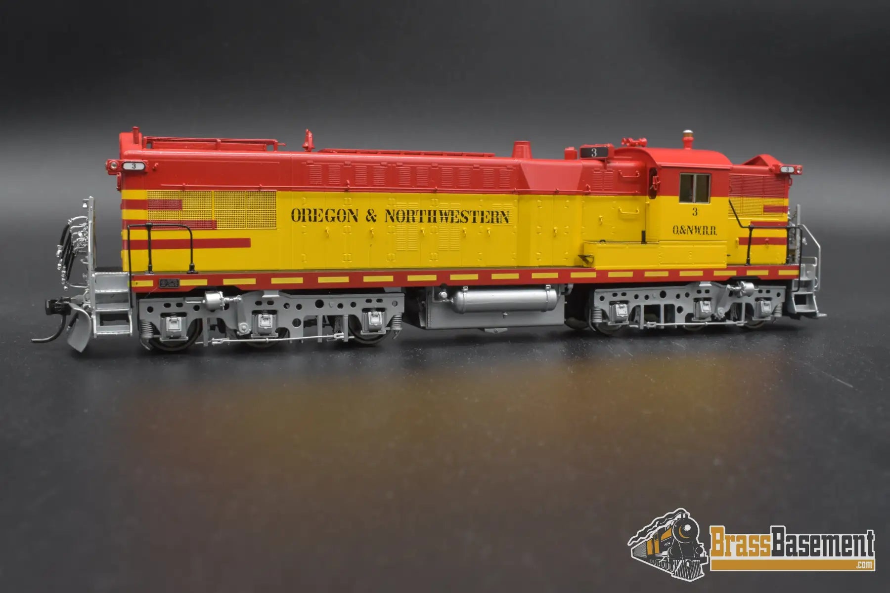 Ho Brass - Omi Aa-1213-1 Oregon & Northwestern As-616 #3 Red-Yellow-Silver Diesel