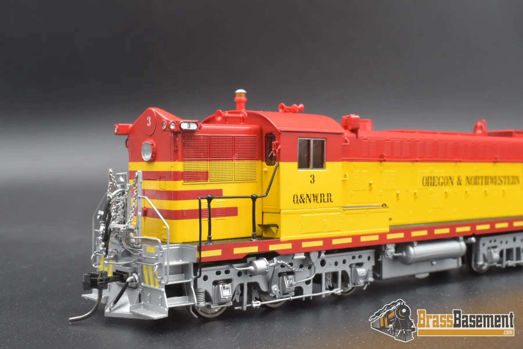 Ho Brass - Omi Aa-1213-1 Oregon & Northwestern As-616 #3 Red-Yellow-Silver Diesel