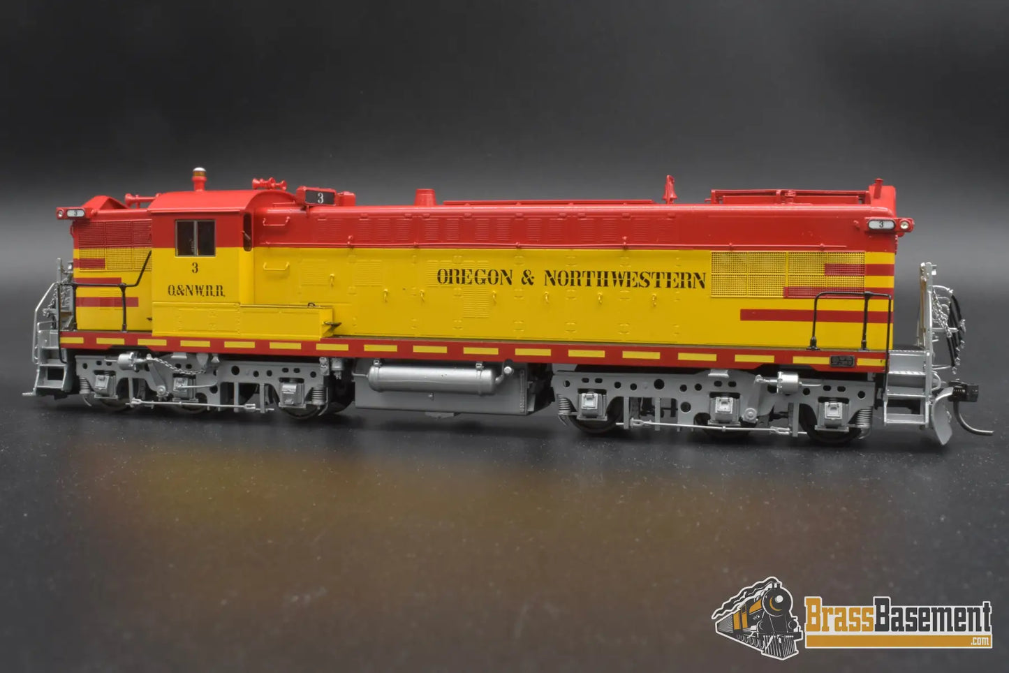 Ho Brass - Omi Aa-1213-1 Oregon & Northwestern As-616 #3 Red-Yellow-Silver Diesel