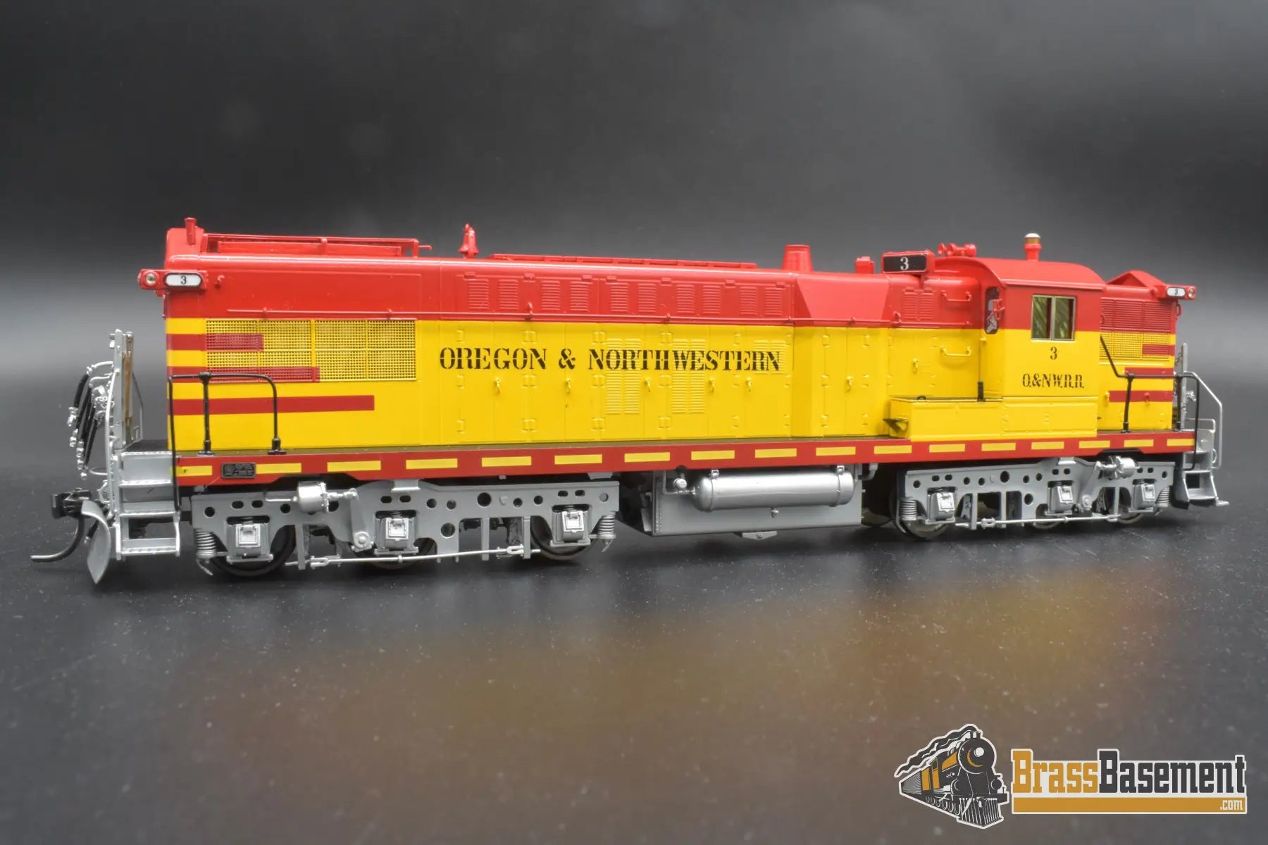 Ho Brass - Omi Aa-1213-1 Oregon & Northwestern As-616 #3 Red-Yellow-Silver Diesel