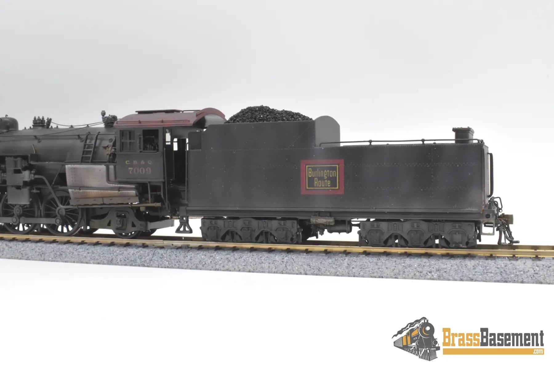 Ho Brass - Omi Cb&Q Burlington B1-A 4-8-2 W/ Coffin Fwh Custom Painted Steam