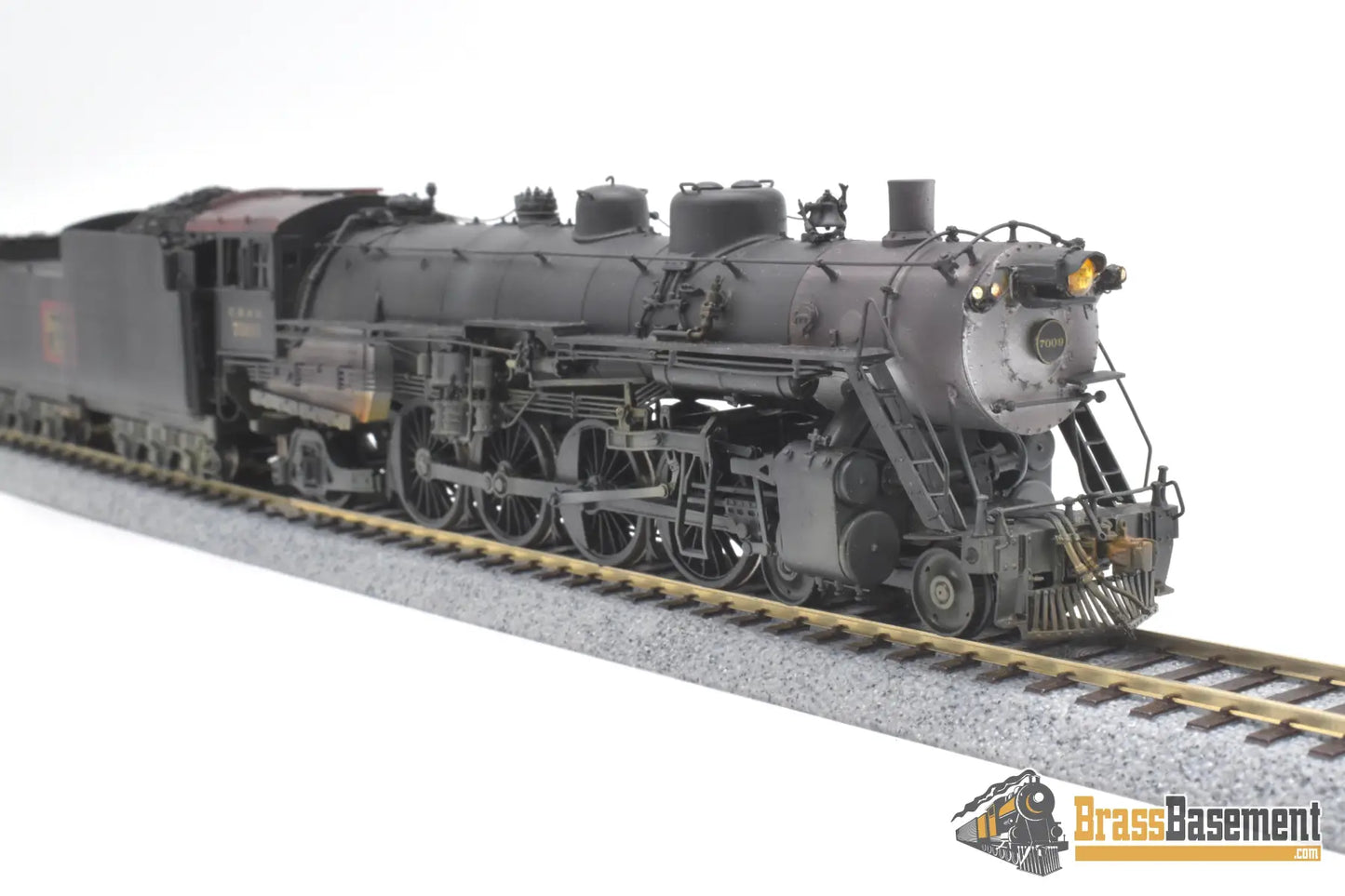 Ho Brass - Omi Cb&Q Burlington B1-A 4-8-2 W/ Coffin Fwh Custom Painted Steam