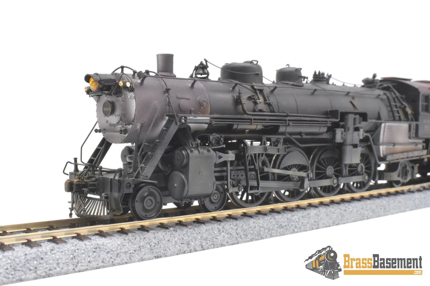 Ho Brass - Omi Cb&Q Burlington B1-A 4-8-2 W/ Coffin Fwh Custom Painted Steam