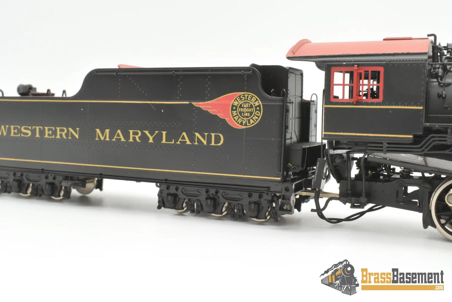 Ho Brass - Ortl Western Maryland Wm 2-8-0 H-9 Worthington Fwh Factory Painted Steam