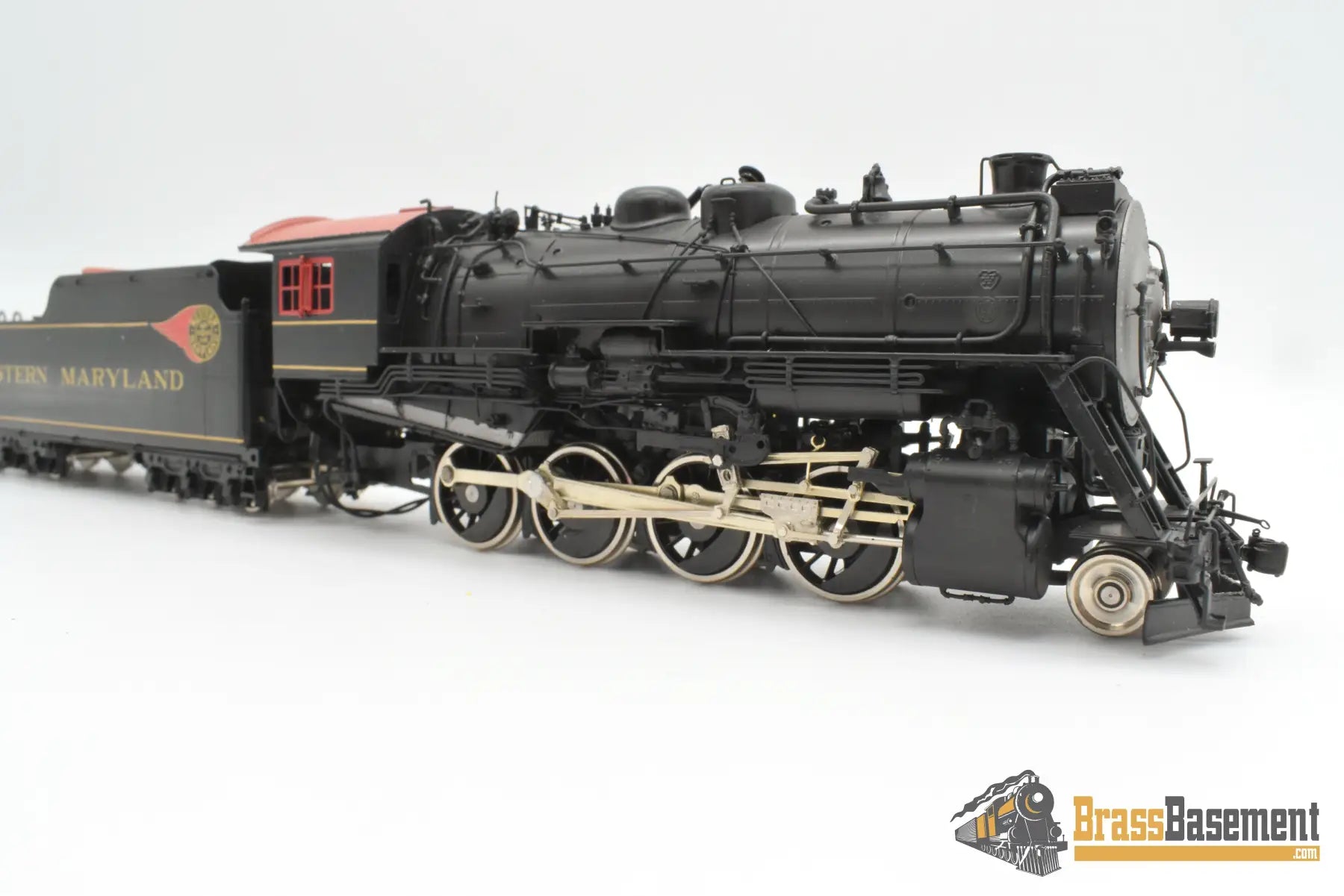 Ho Brass - Ortl Western Maryland Wm 2-8-0 H-9 Worthington Fwh Factory Painted Steam