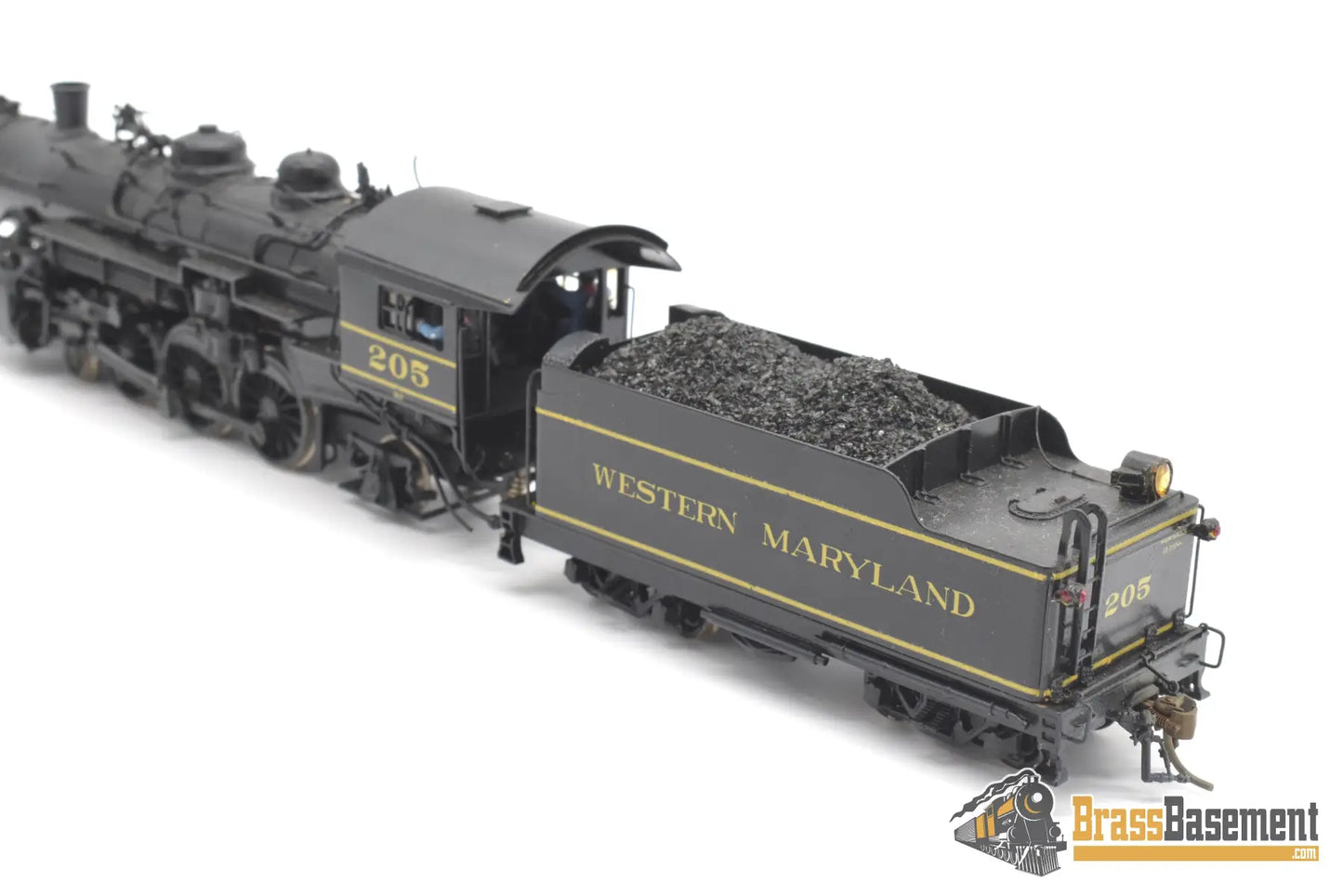 Ho Brass - Ortl Western Maryland Wm 4 - 6 - 2 K - 2 Pacific #205 Custom Painted Steam