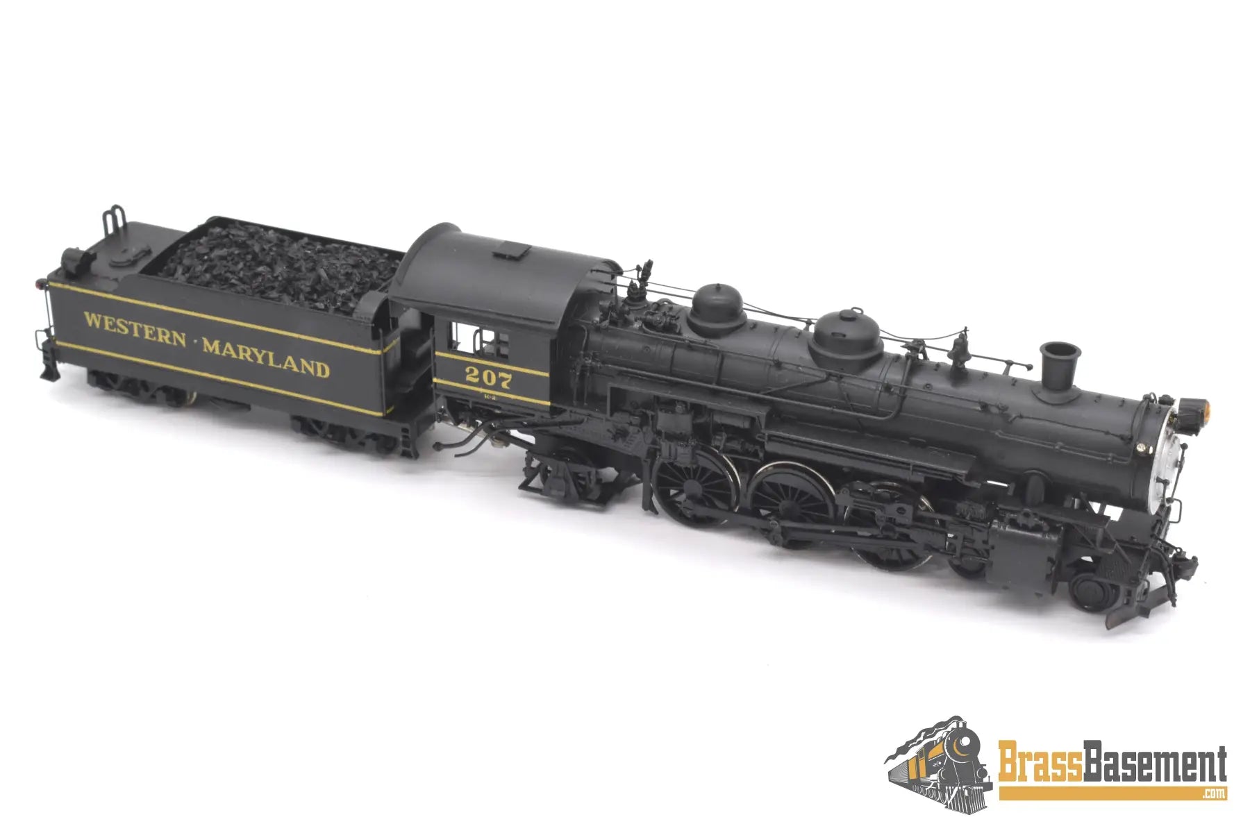 Ho Brass - Ortl Western Maryland Wm 4 - 6 - 2 K - 2 Pacific #207 Custom Painted Steam