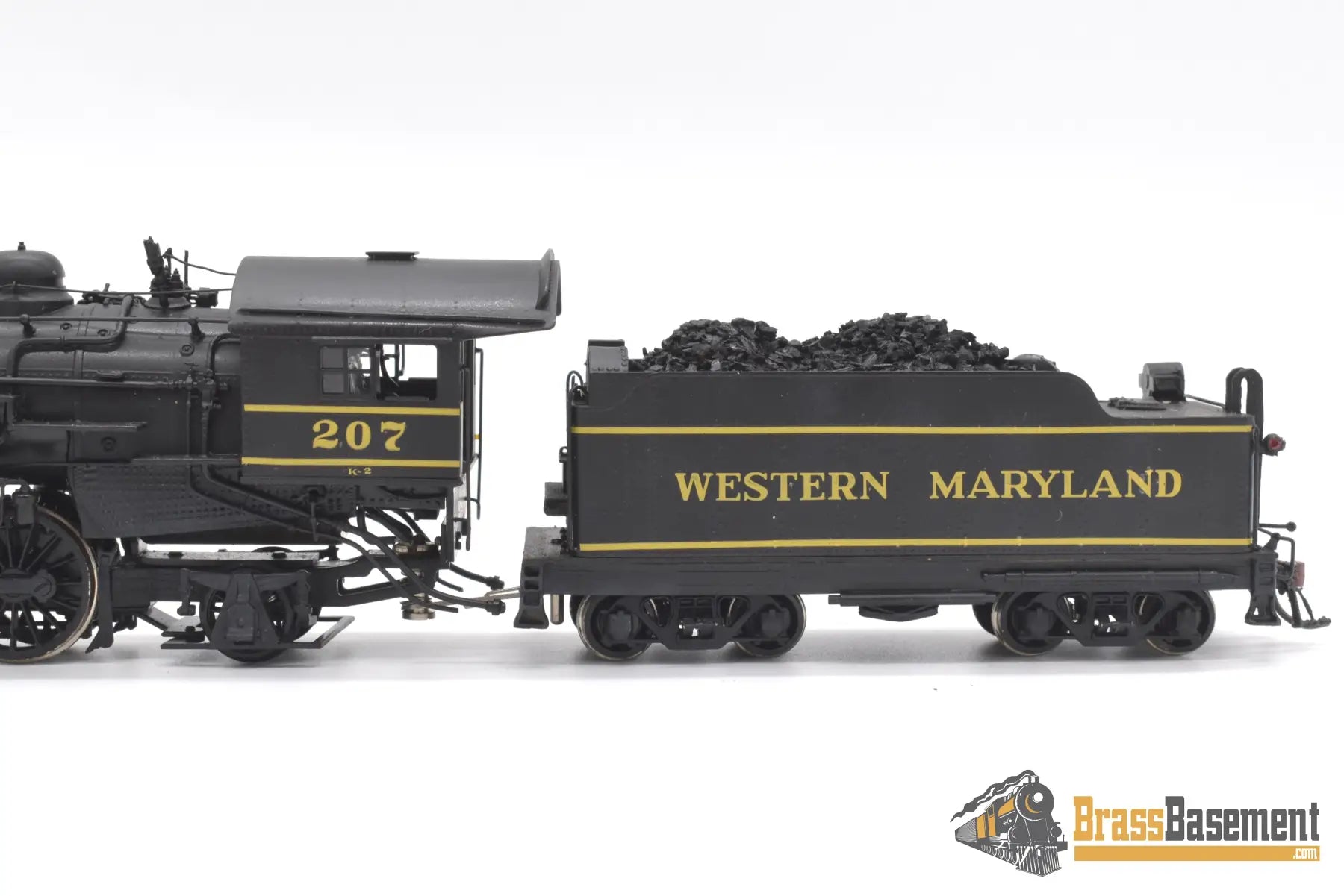 Ho Brass - Ortl Western Maryland Wm 4 - 6 - 2 K - 2 Pacific #207 Custom Painted Steam