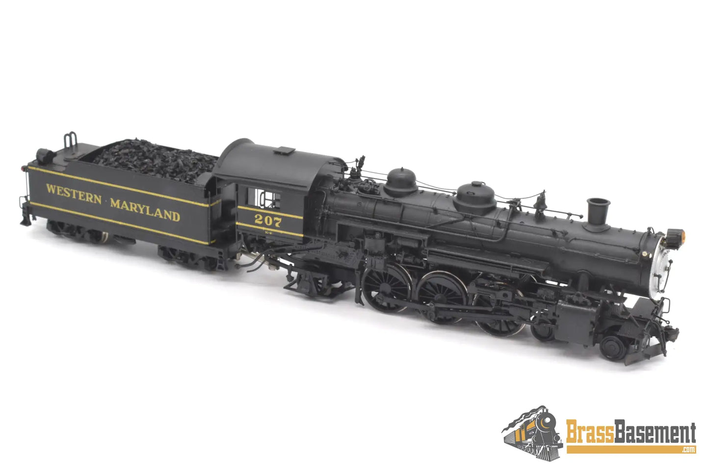 Ho Brass - Ortl Western Maryland Wm 4 - 6 - 2 K - 2 Pacific #207 Custom Painted Steam