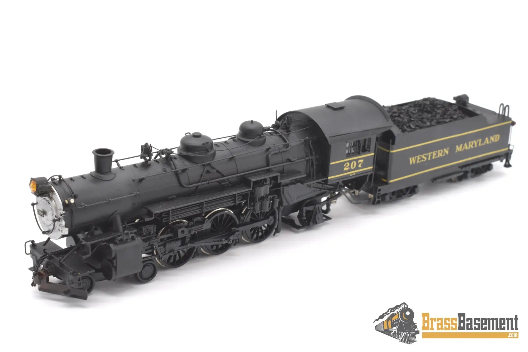 Ho Brass - Ortl Western Maryland Wm 4 - 6 - 2 K - 2 Pacific #207 Custom Painted Steam