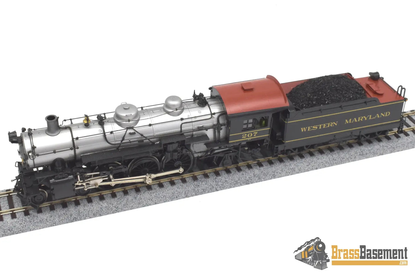 Ho Brass - Ortl Western Maryland Wm 4-6-2 K-2 Pacific #207 Pro Custom Paint Steam