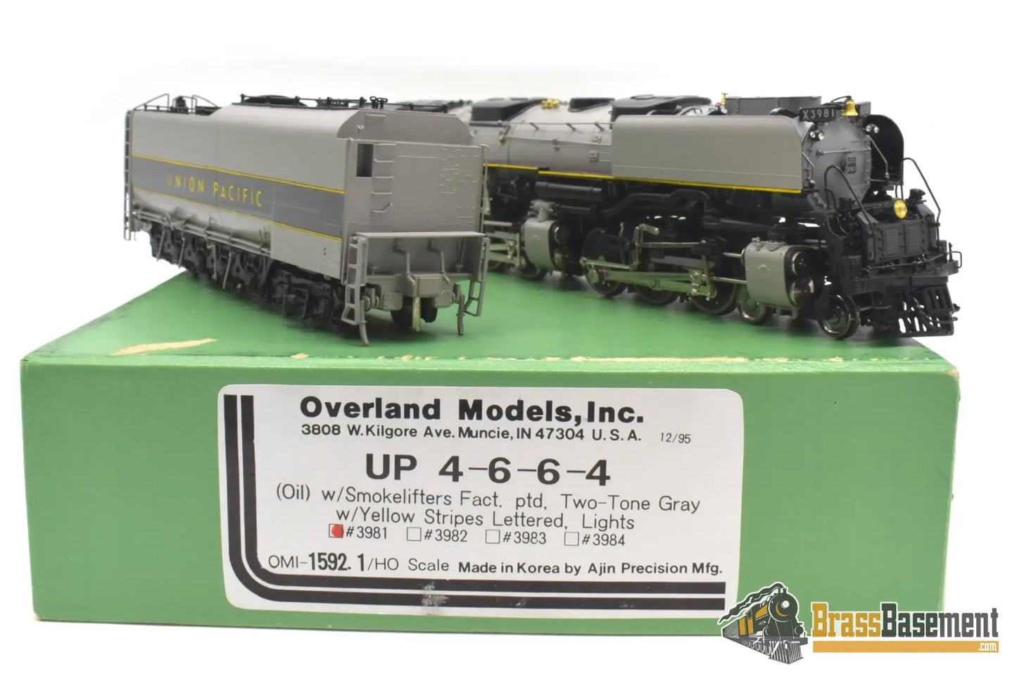 Ho Brass - Overland Omi 1592.1 Union Pacific Challenger 4 - 6 - 6 - 4 Grayhound #3981 Steam