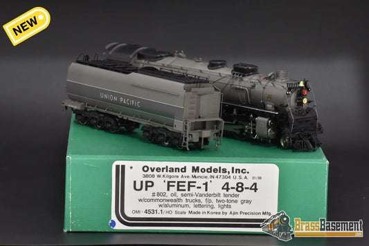 Ho Brass - Overland Omi 4531.1 Union Pacific Fef - 1 Grayhound Mint Steam