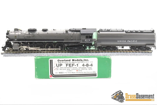 Ho Brass - Overland Omi 4532.1 Union Pacific Fef- 1 #819 Grayhound Mint F/P Steam