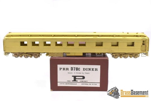 Ho Brass - P Company Pennsylvania Railroad Prr D78C Diner Unpainted Daeki Passenger