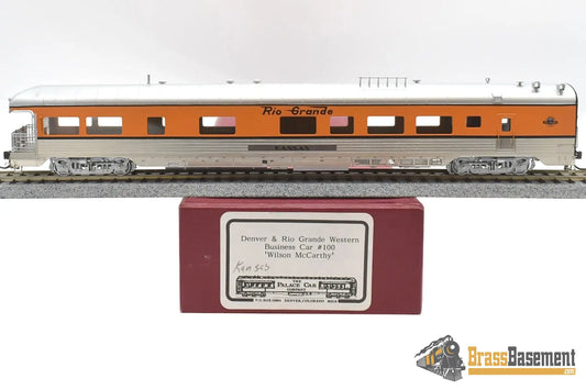 Ho Brass - Pcc Palace Car Company Drgw Rio Grande Business ’Kansas’ Factory Paint Passenger