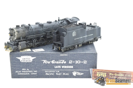 Ho Brass - Pfm Drgw Rio Grande 2 - 10 - 2 F - 81 Late Version Custom Paint Steam