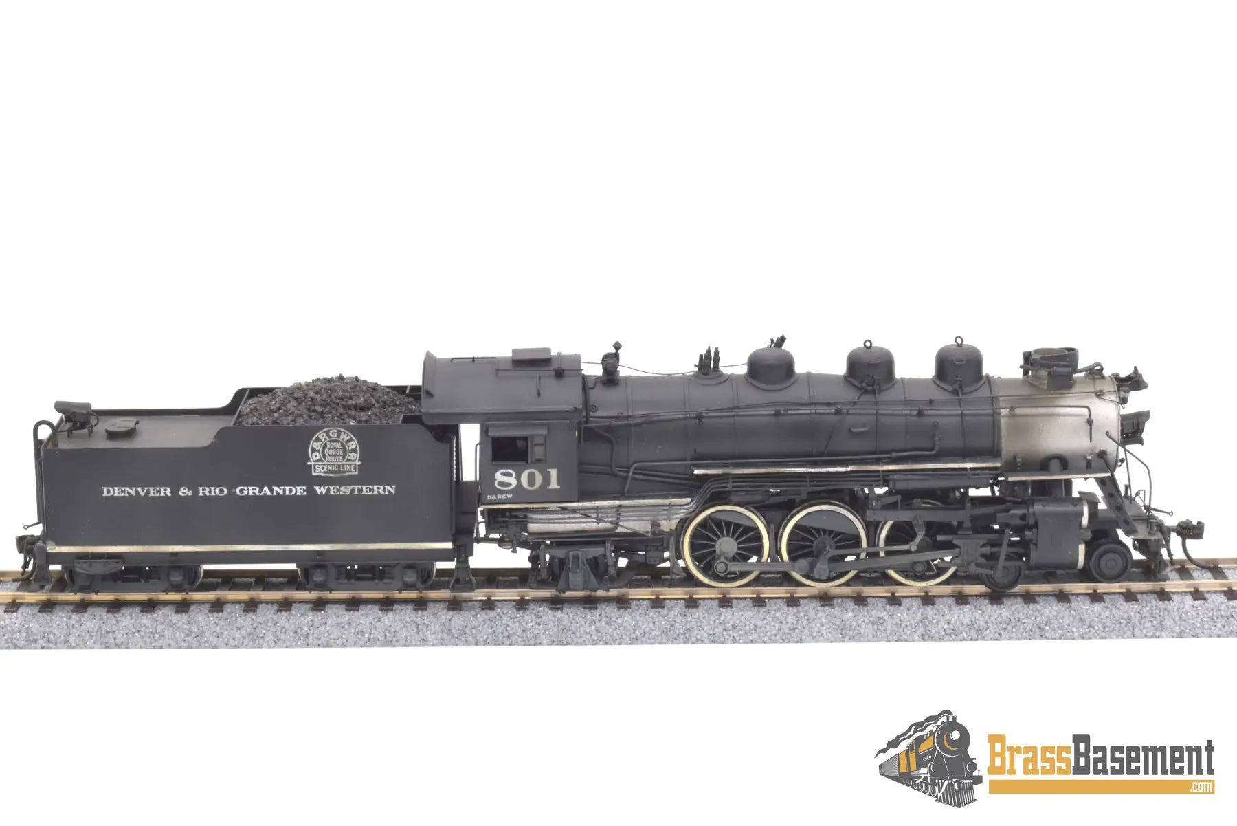 Ho Brass - Pfm Drgw Rio Grande P - 44 4 - 6 - 2 Pacific Custom Paint Samhongsa Steam