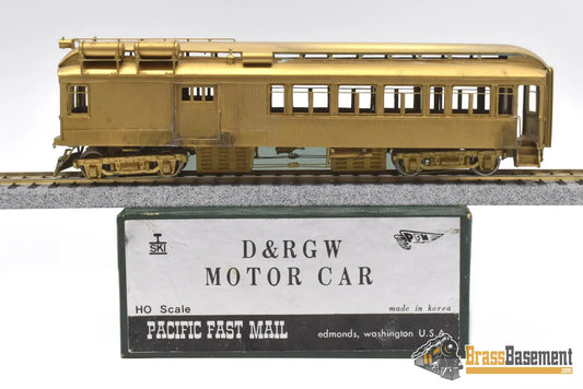 Ho Brass - Pfm Ski D&Rgw Rio Grande Motor Car 1979 Unpainted Decals Included Passenger