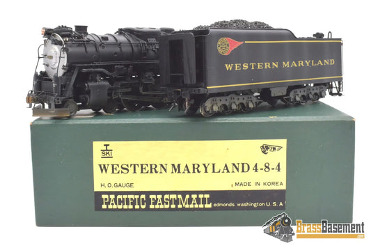 Ho Brass - Pfm Ski Wm Western Maryland 4 - 8 - 4 “Potomac” Custom Painted Steam