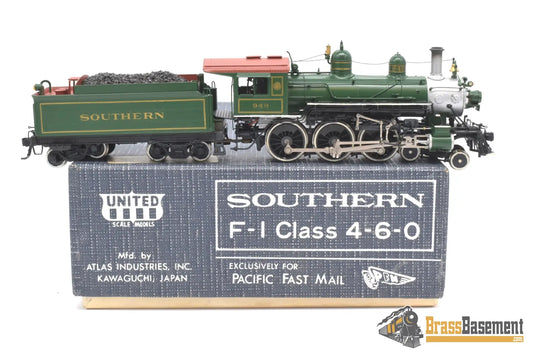 Ho Brass - Pfm Southern Railway F - 1 4 - 6 - 0 #949 Nice Paint & Weathering Steam