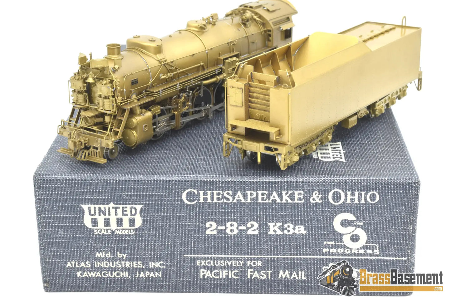 Ho Brass - Pfm United Chesapeake & Ohio K - 3A 2 - 8 - 2 Mikado 1980 Run Mint Steam