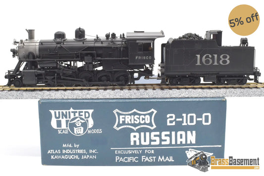 Ho Brass - Pfm United Frisco 2 - 10 - 0 Russian Decapod #1618 C/P Nice Steam