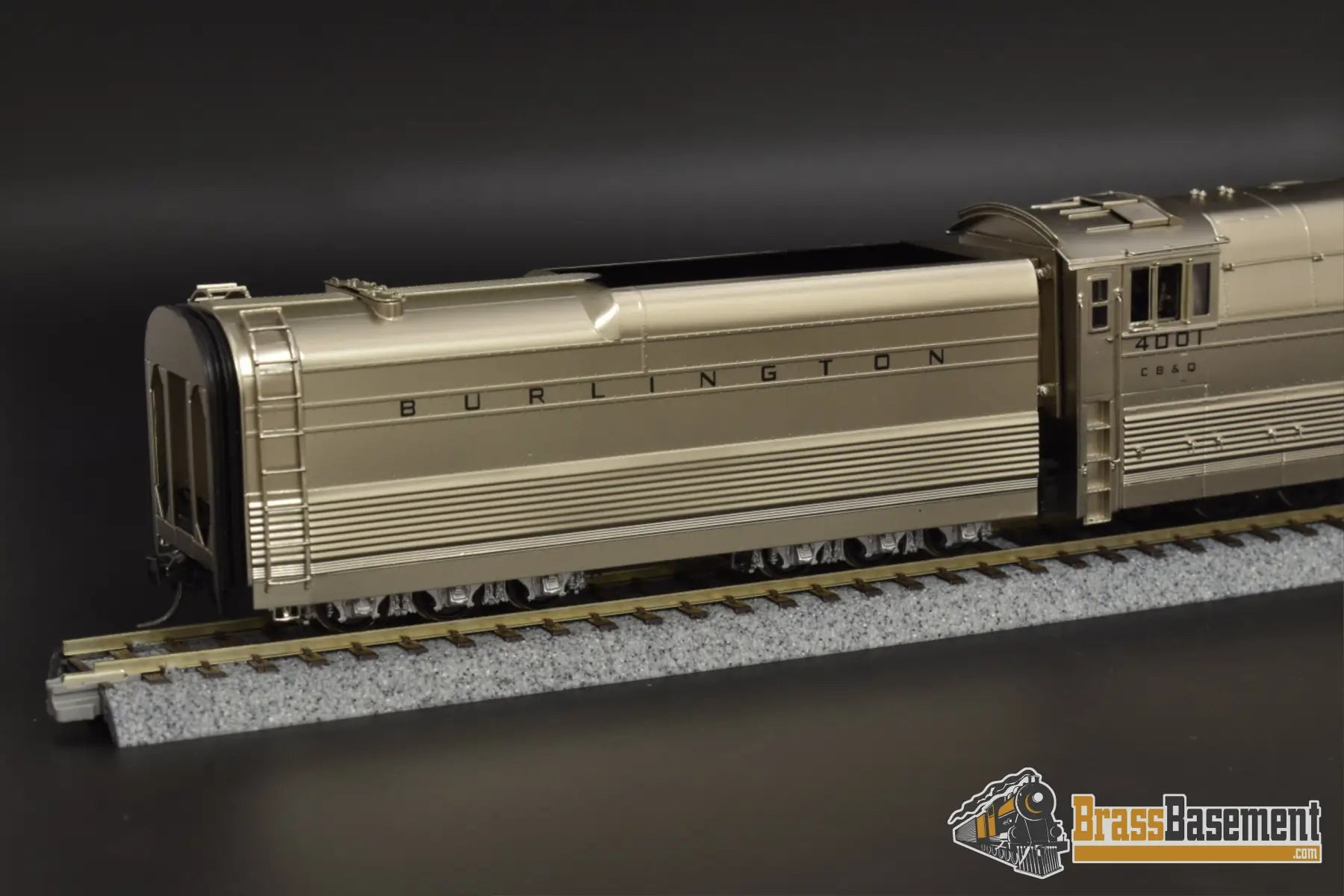 Ho Brass - Precision Scale Co. Psc Cb&Q Burlington ’Aeolus’ S - 4A Streamlined 4 - 6 - 4 Steam