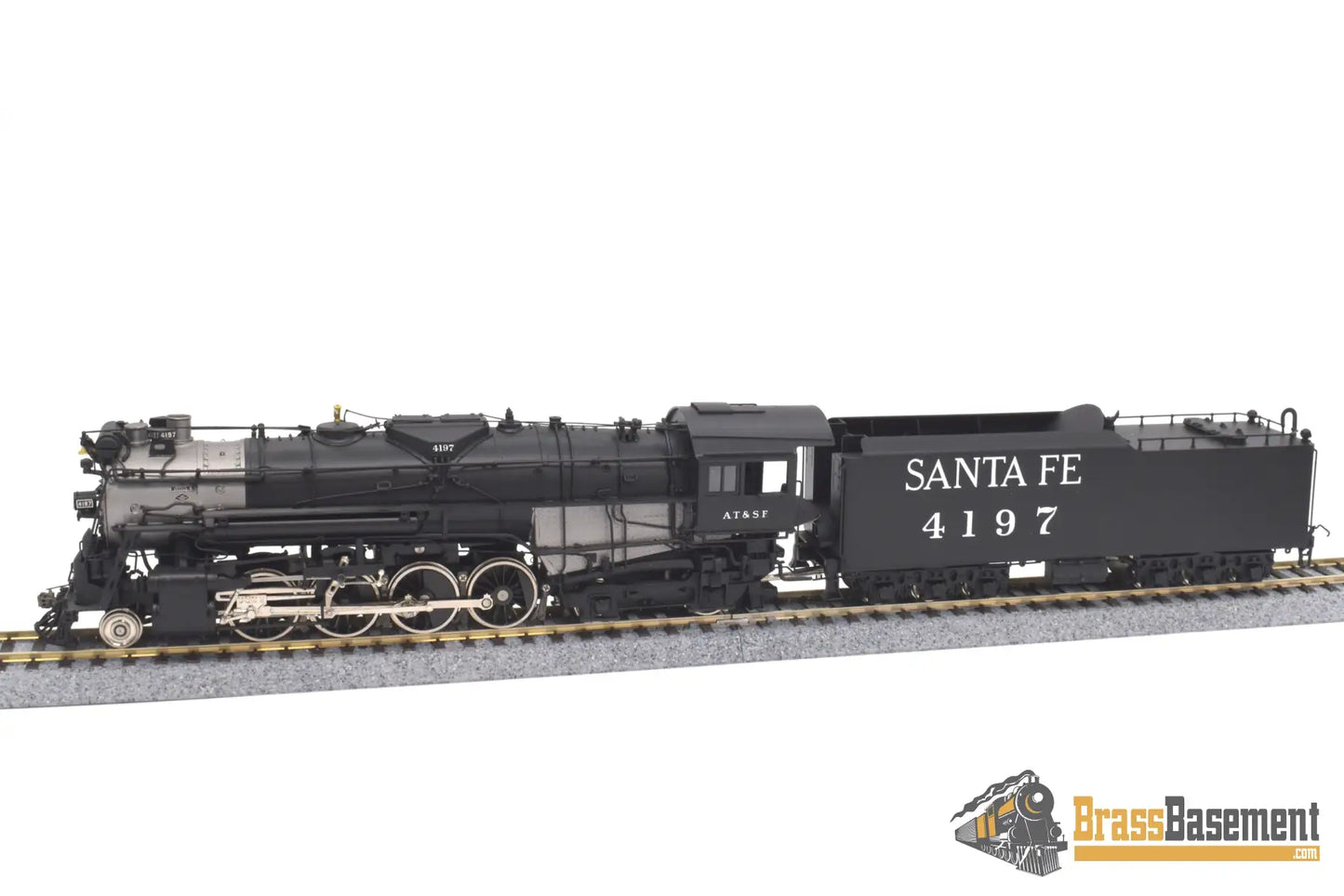 Ho Brass - Psc 15516 - 1 Atsf Santa Fe 2 - 8 - 4 #4197 Rebuilt Ex - B&M F/P Steam
