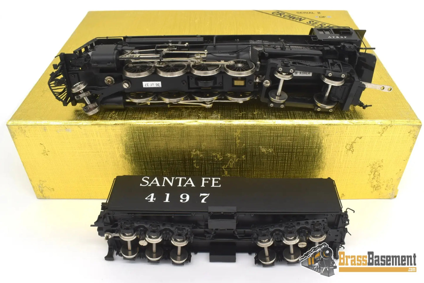 Ho Brass - Psc 15516 - 1 Atsf Santa Fe 2 - 8 - 4 #4197 Rebuilt Ex - B&M F/P Steam