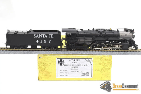 Ho Brass - Psc 15516 - 1 Atsf Santa Fe 2 - 8 - 4 #4197 Rebuilt Ex - B&M F/P Steam