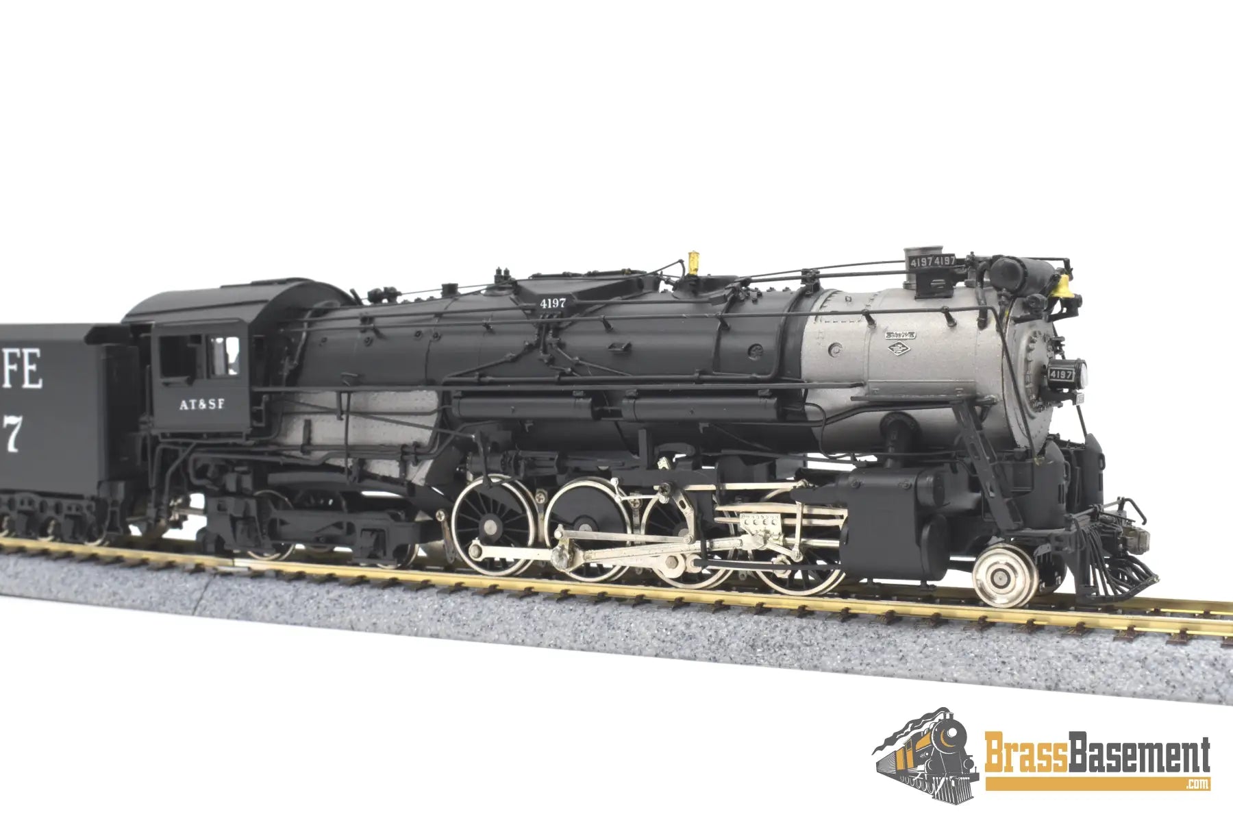 Ho Brass - Psc 15516 - 1 Atsf Santa Fe 2 - 8 - 4 #4197 Rebuilt Ex - B&M F/P Steam