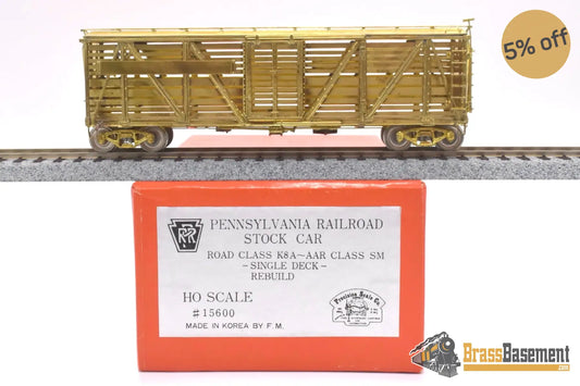 Ho Brass - Psc 15600 Pennsylvania Rr Prr Stock Car K8A Rebuilt Unpainted Freight