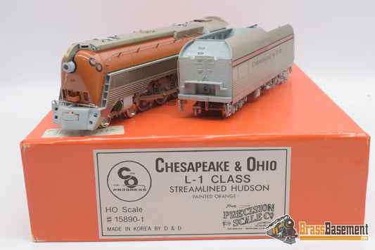 Ho Brass - Psc 15890 - 1 Chesapeake & Ohio L - 1 4 - 6 - 4 Orange Streamlined Steam